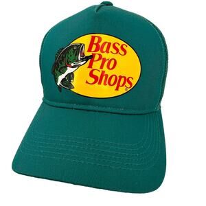Bass Pro Shops Green Logo Mesh Trucker Hat